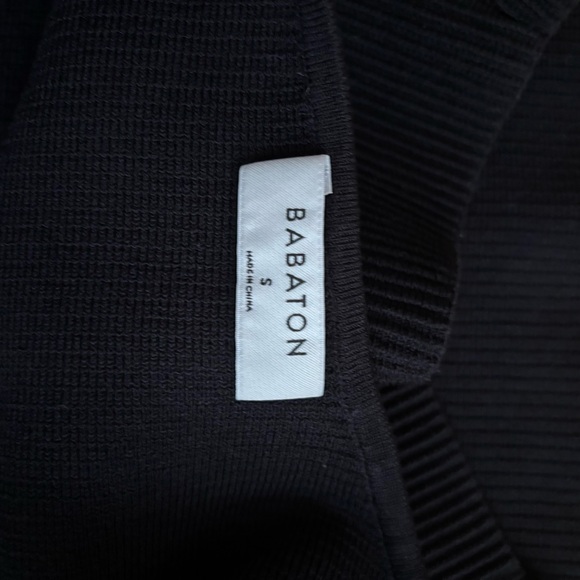 Babaton Black Ribbed Knit Top - Picture 3 of 4